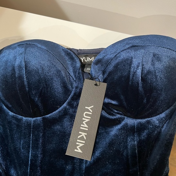 Yumi Kim Velvet Allure Dress in Navy, Size XS - Picture 4 of 4